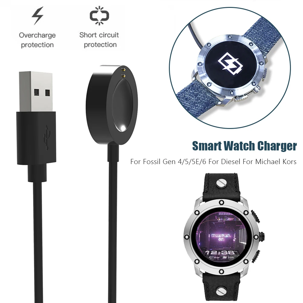 Fossil Watches Smartwatch Gen 4 - Dock pengisi daya Cepat magnetik USB