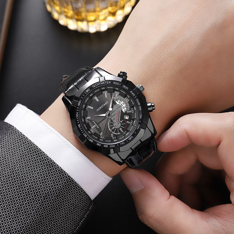 Smartwatch Watches Gift For Boys - Jam Tangan Quartz Pria Kalender Klasik