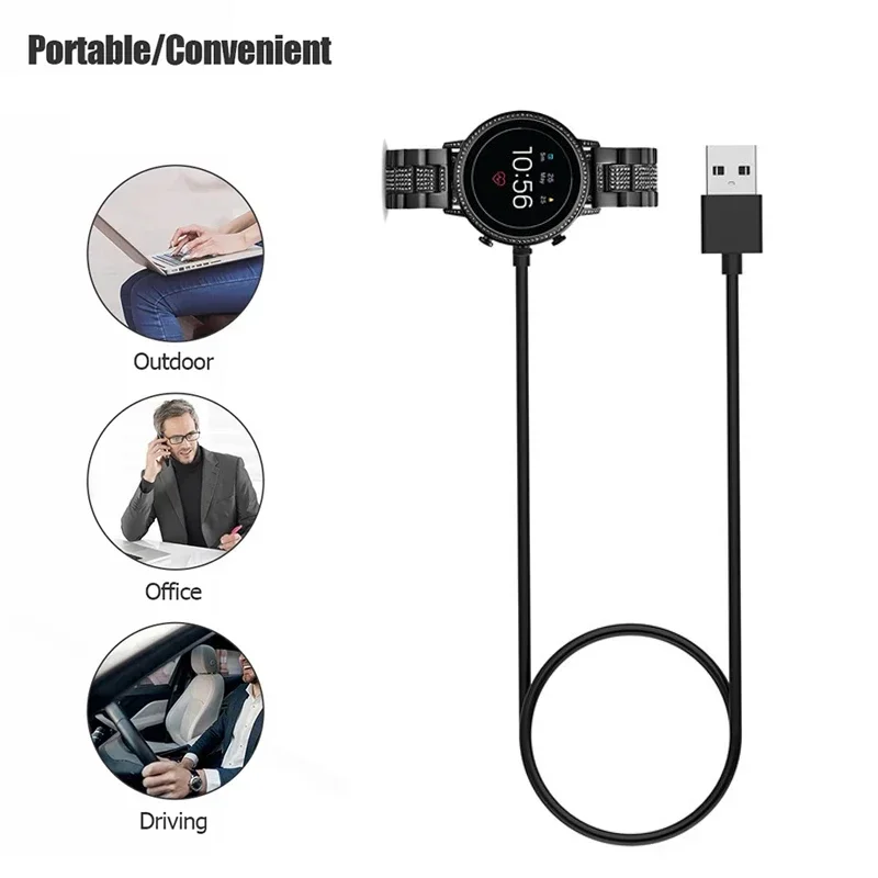 Fossil Watches Smartwatch Gen 4 - Dock Pengisi Daya Cepat Magnetik USB