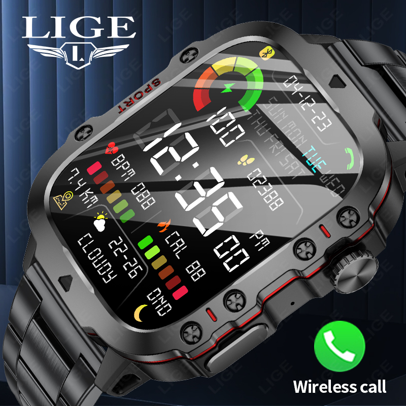 Smartwatch Watches Gift For Women - LIGE Jam Tangan Pintar Olahraga Pria