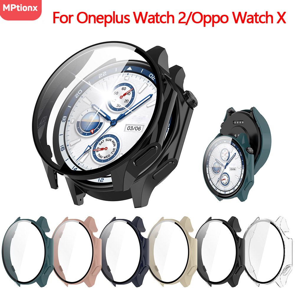 Casing polikarbonat + kaca unt - Smartwatch Oppo Watch ulasan dan harga