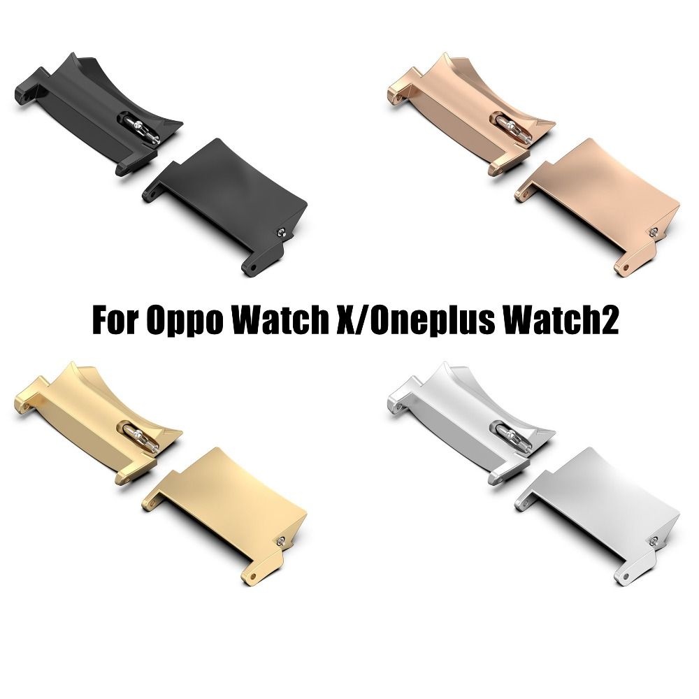 2 buah tali logam adaptor jam  - Smartwatch Oppo Watch ulasan dan harga