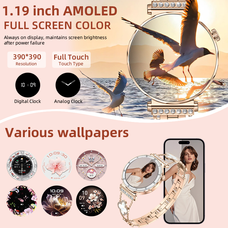 LIGE Jam Tangan Pintar Wanita  - Watches Ladies Smartwatch ulasan dan harga