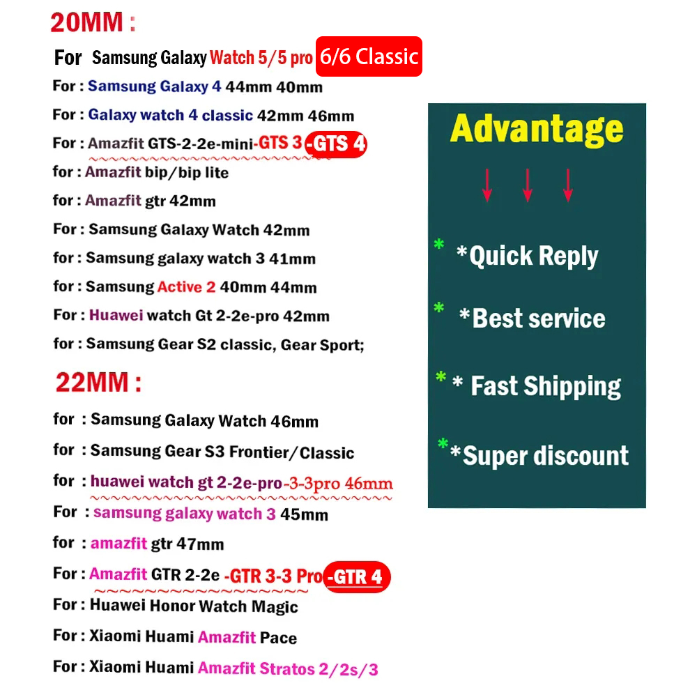 Pita silikon 20mm/22mm untuk A - Smartwatch Samsung Watches For Men ulasan dan harga