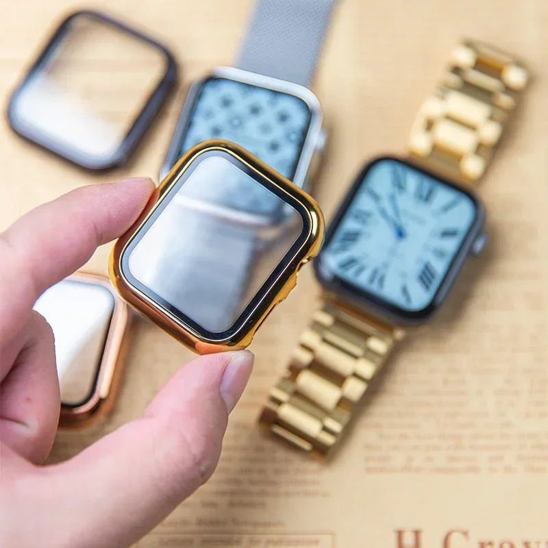 Kaca + casing untuk Apple Watc - Watches Not Smartwatch ulasan dan harga