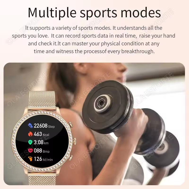 Jam Tangan Pintar Wanita Elega - Watches Ladies Smartwatch ulasan dan harga