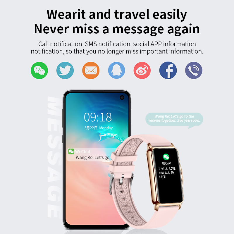 LIGE Pedometer Bluetooth Pangg - Watches Ladies Smartwatch ulasan dan harga